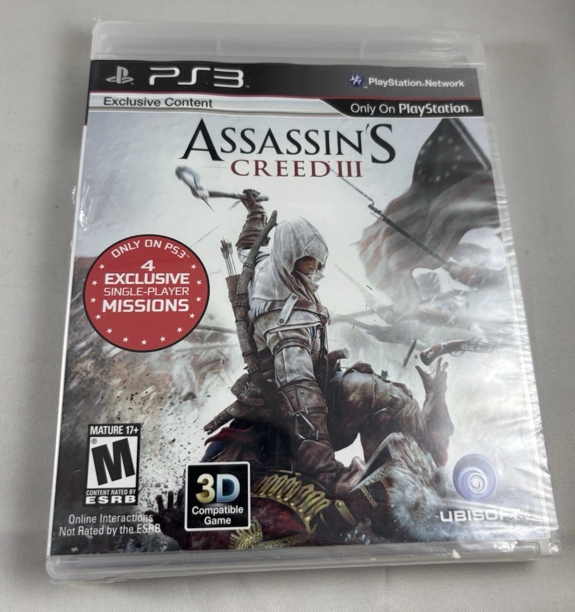 Assassin”s Creed III PS3 (Brand New Factory Sealed) PlayStation 3