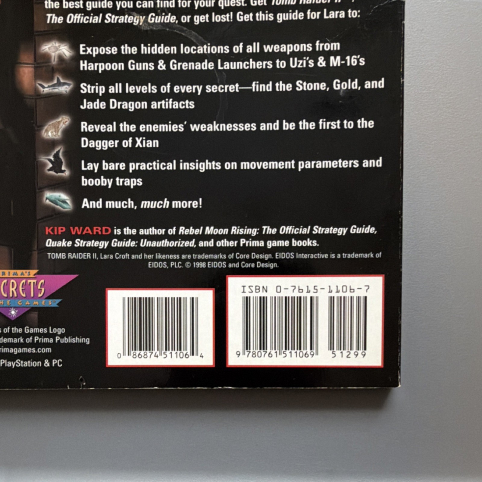 Prima Games Tomb Raider II Strategy Guide Secrets Tips Lara Croft