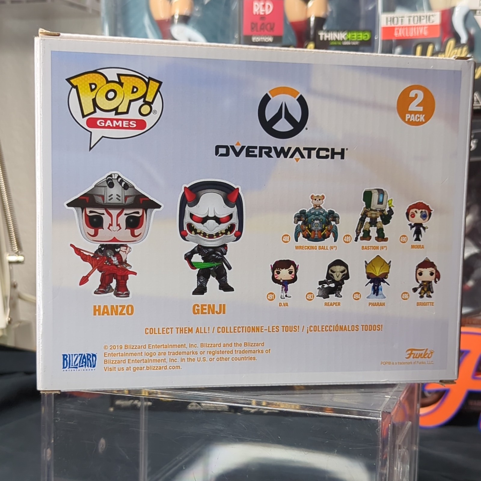 Funko Pop! Games Overwatch Hanzo & Genji 2-Pack Boxed Limited Edition 2019