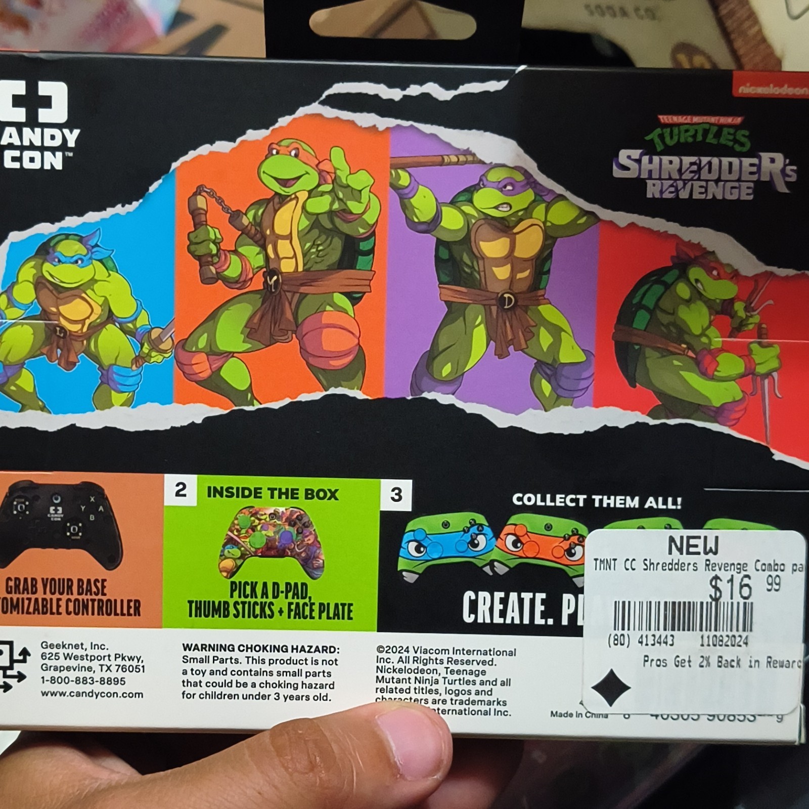 Candy Con Customizable Face Plate Thumb Sticks D-Pads for Controller Base Unit