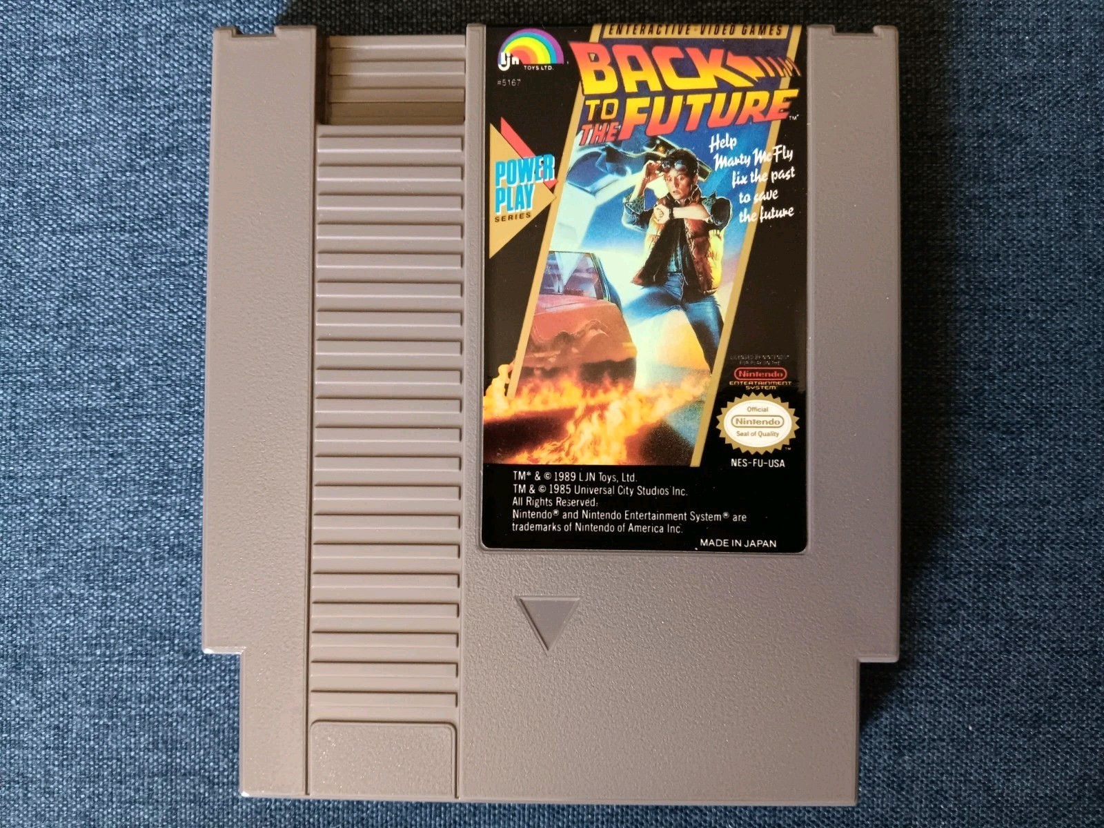 Back to the Future (LJN, 1989) NES Game w/ Box & Manual ~ Tested & Working