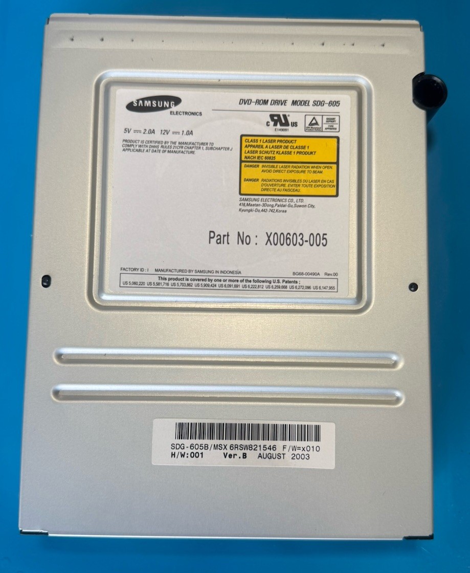 *RECAPPED / WORKING* OG Original Xbox Disc Drive – Samsung SDG-605B X00603-005