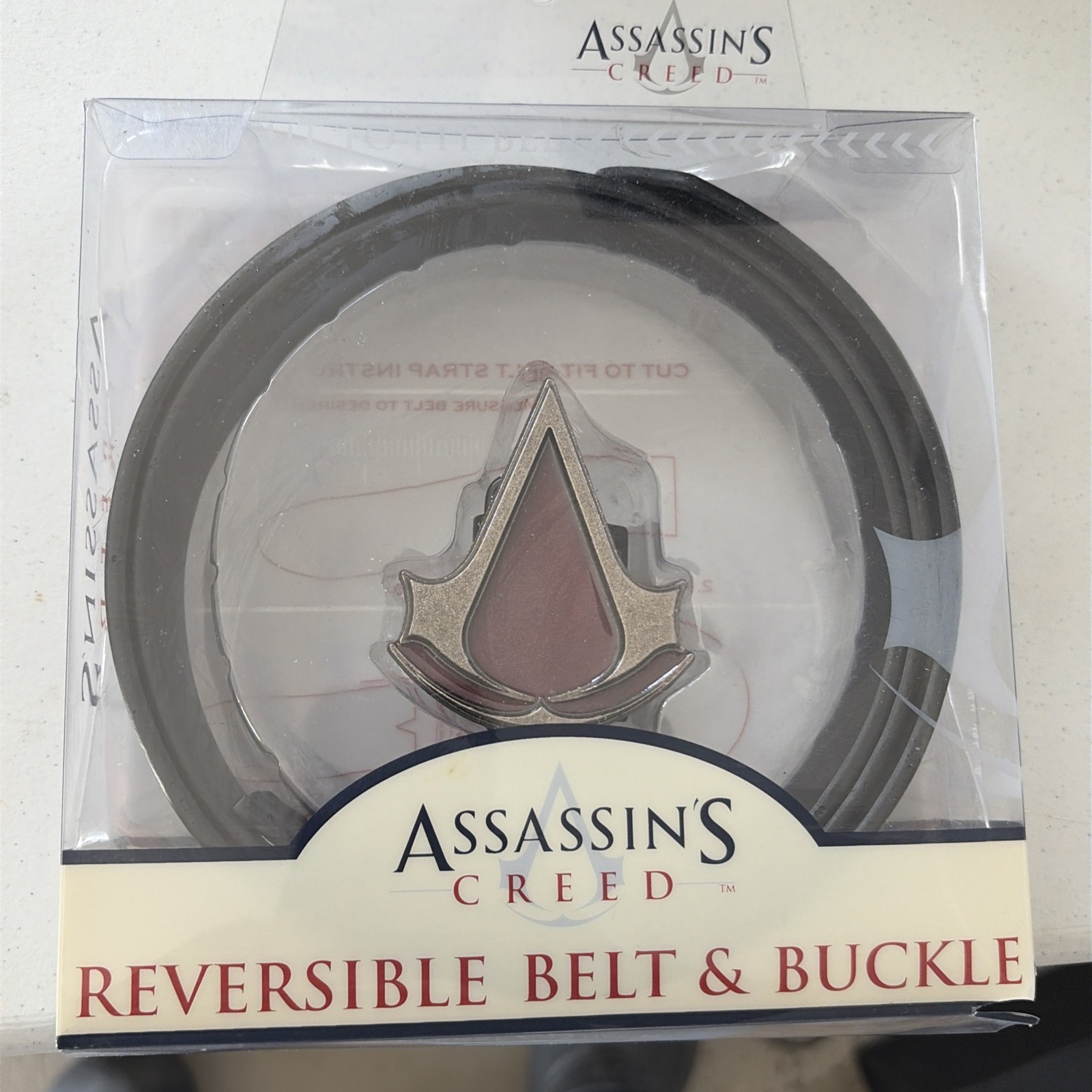 Assassin’s Creed RARE RED Silver Belt Buckle