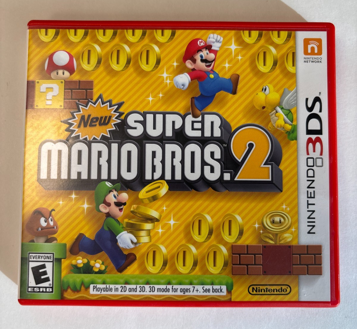 Case and Manual Only NO GAME New Super Mario Bros 2 Nintendo 3DS Authentic