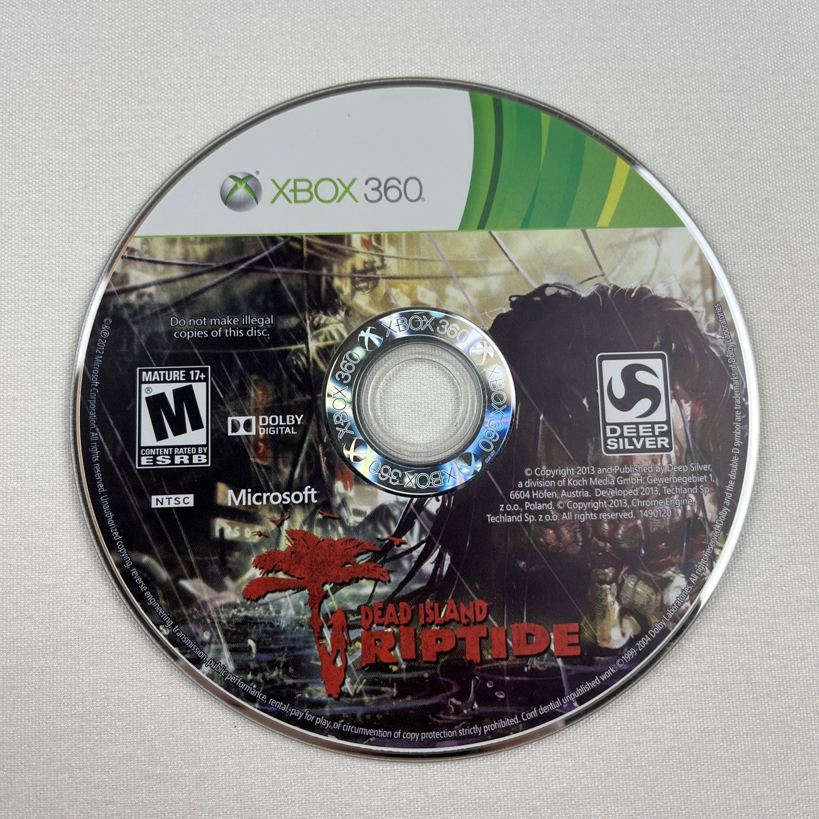 Dead Island: Riptide (Microsoft Xbox 360, 2013) Tested Video Game CIB Complete