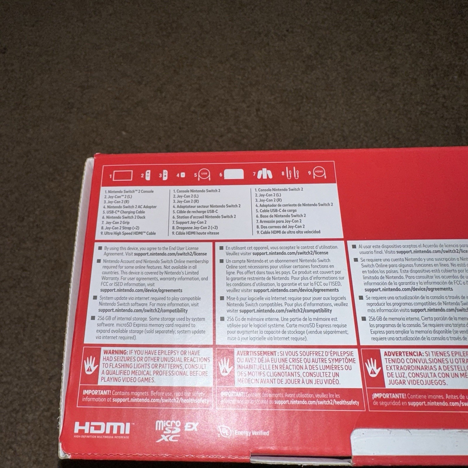 NEW/Sealed Nintendo Switch 2 Console Mario Kart World Bundle IN HAND
