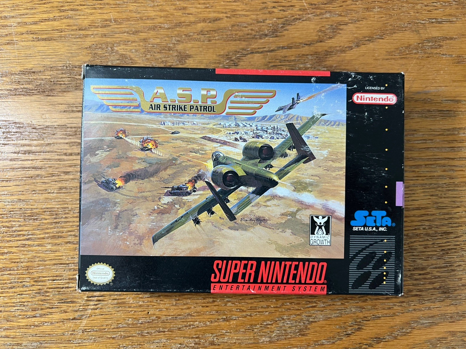 Air Strike Patrol A.S.P Super Nintendo Game Complete in Box W/ Manual CIB SNES