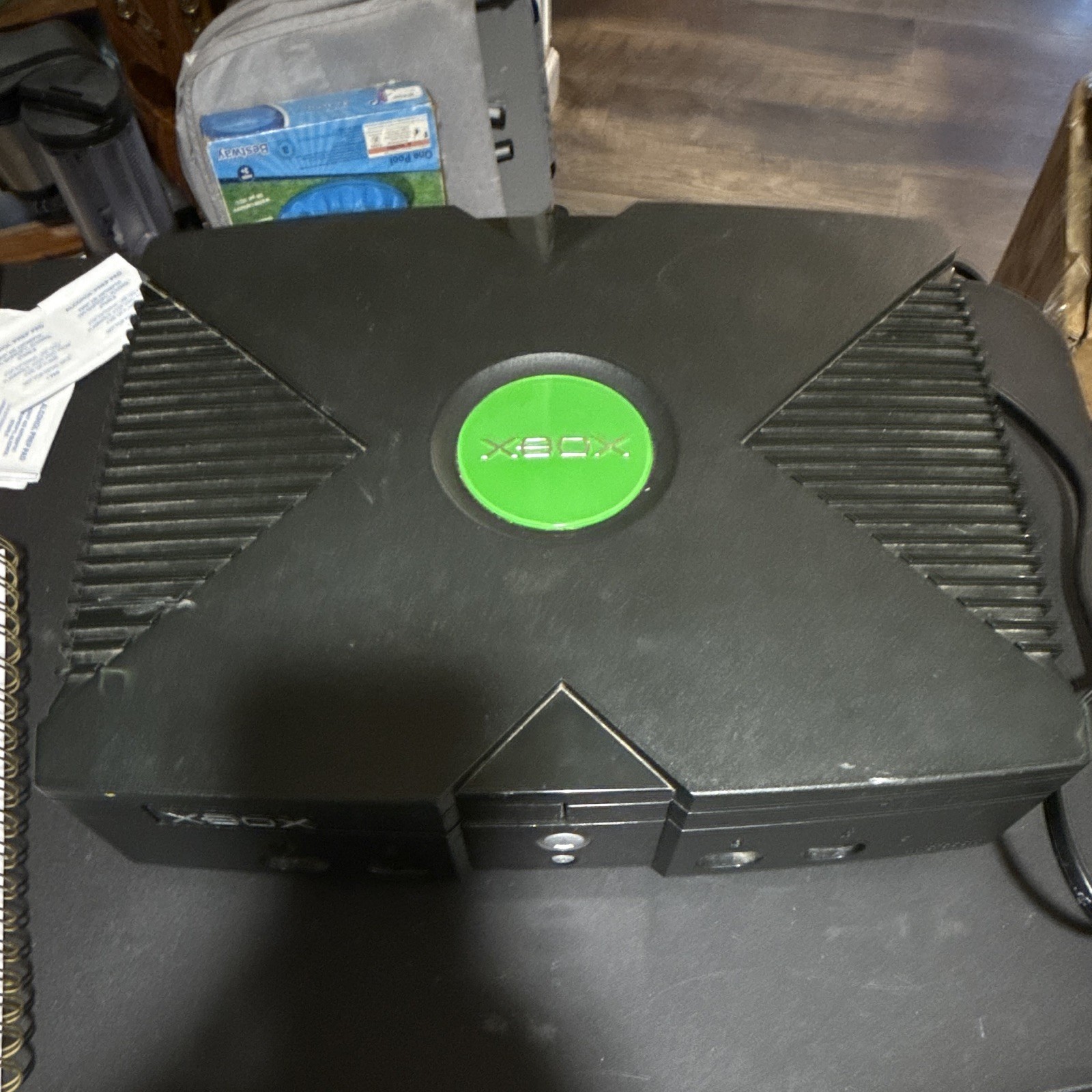 Microsoft Original Xbox Black Console 8GB DVD Playback Ethernet NTSC 480p 2001