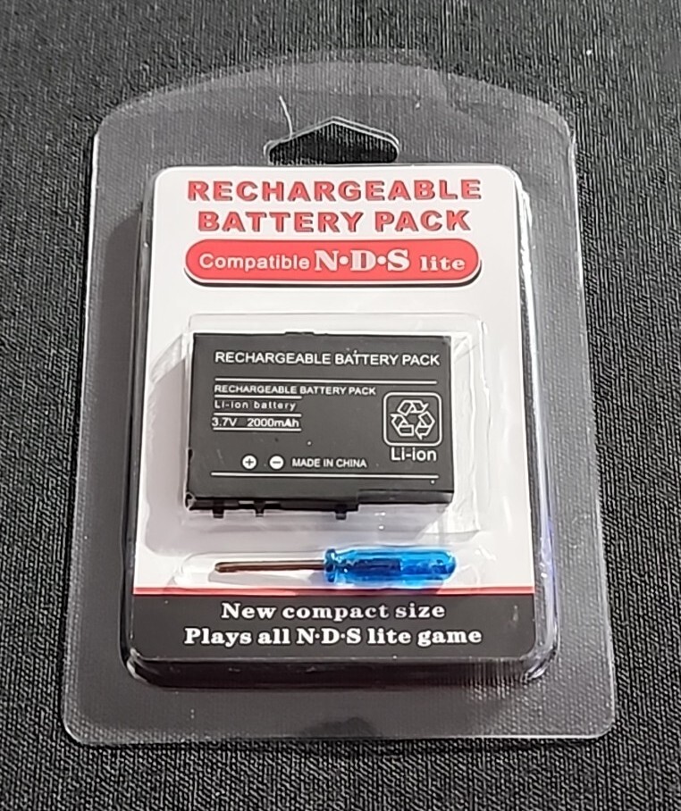 2000mAh Replacement Battery For Nintendo DS Lite Brand New In Box With Tools