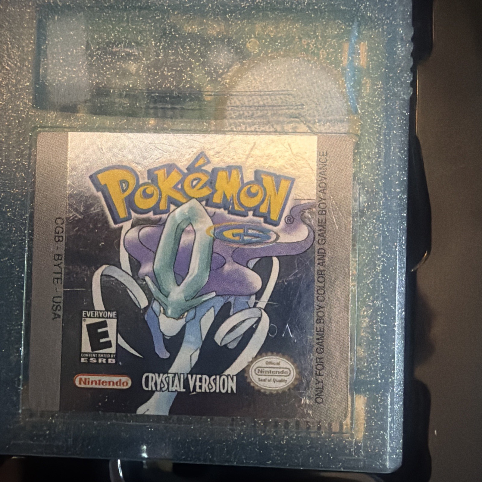 Pokemon Crystal for the Nintendo Gameboy Color. -Tested & Authentic