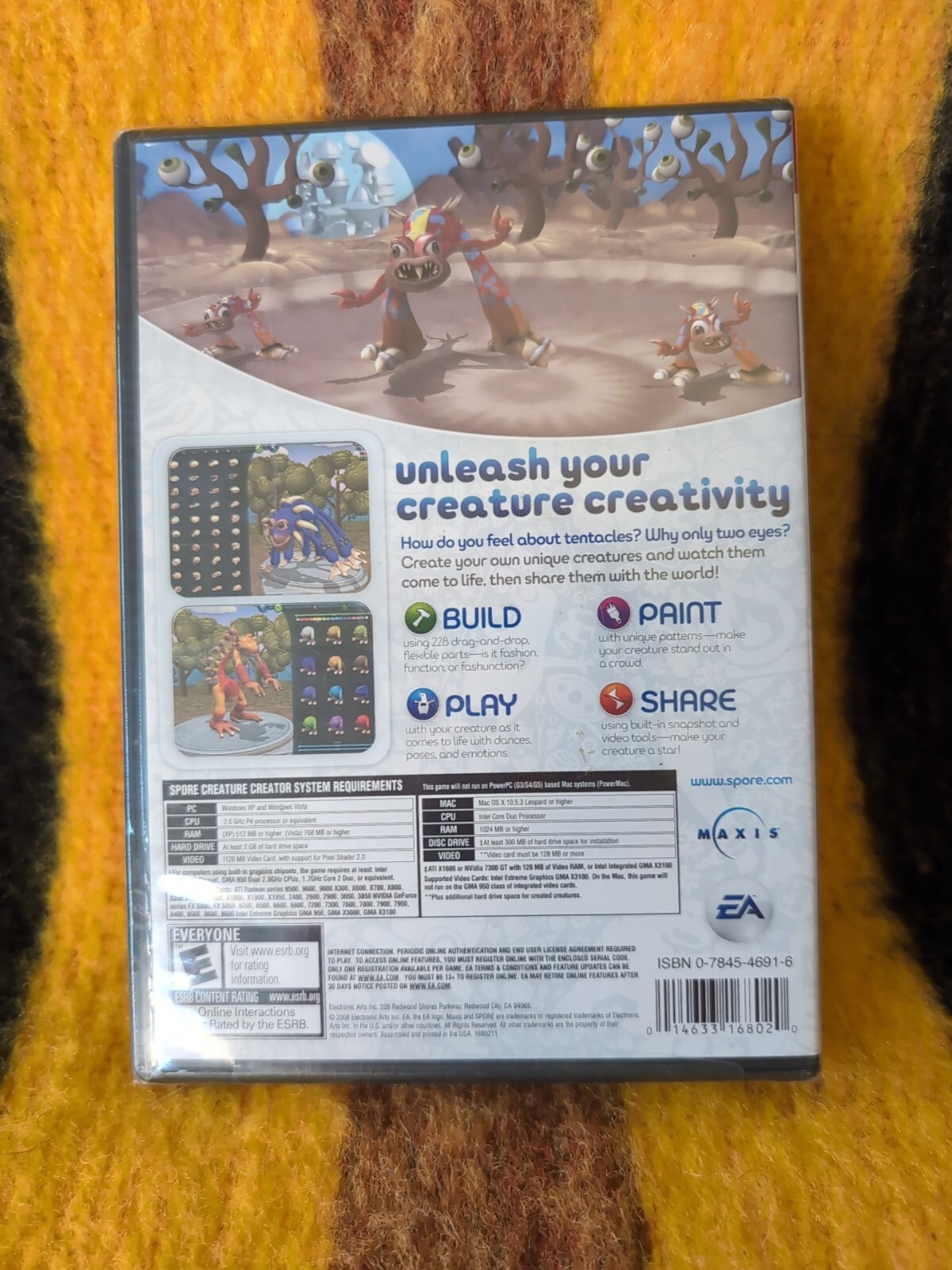 Spore Creature Creator – PC/Mac Brand New, Sealed, Never Opened