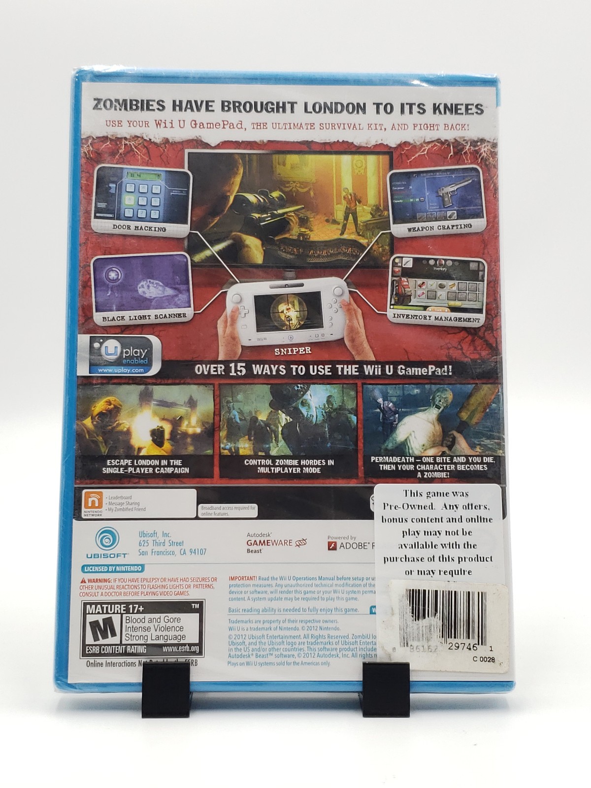 ZombiU for Nintendo Wii U – Brand New, Sealed