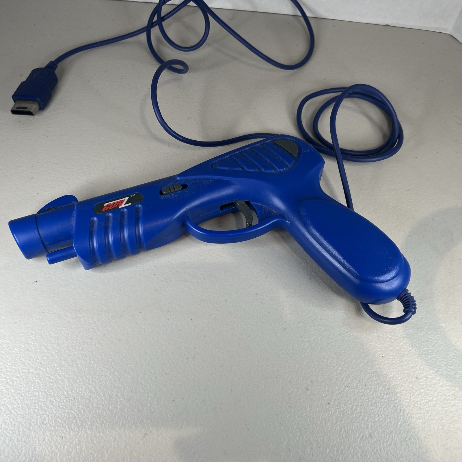 Vintage Sega Saturn Gunz Light Gun Blue Model Authentic OEM Not Tested.