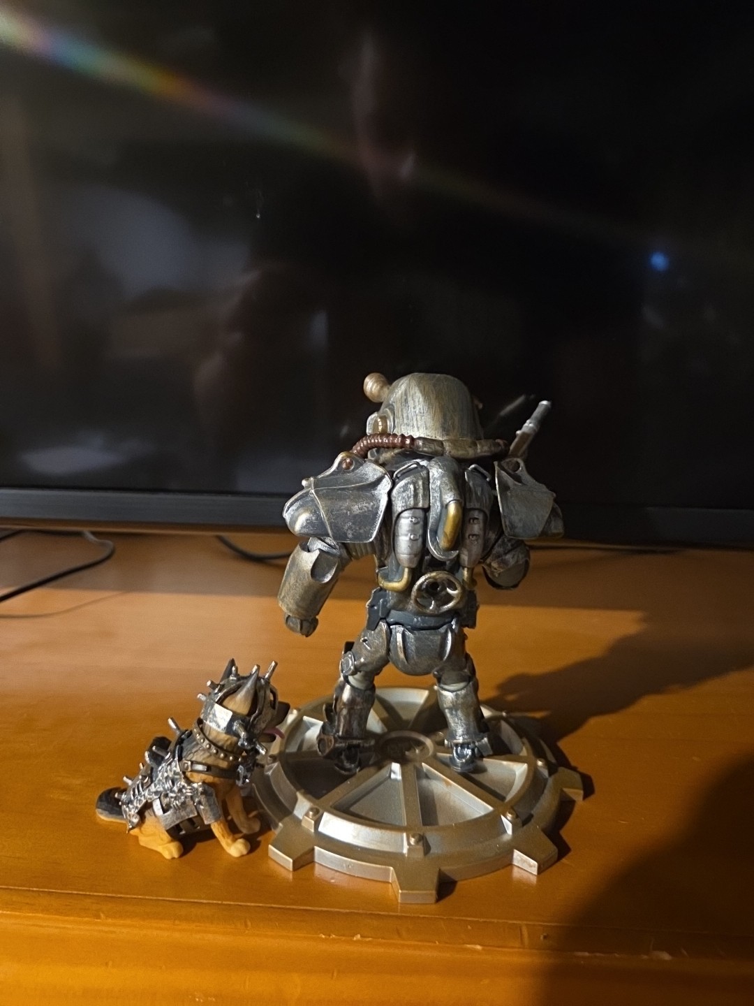 Fallout Build-a-Figure Power Armor & Dogmeat Dog Loot Crate Complete Assembled