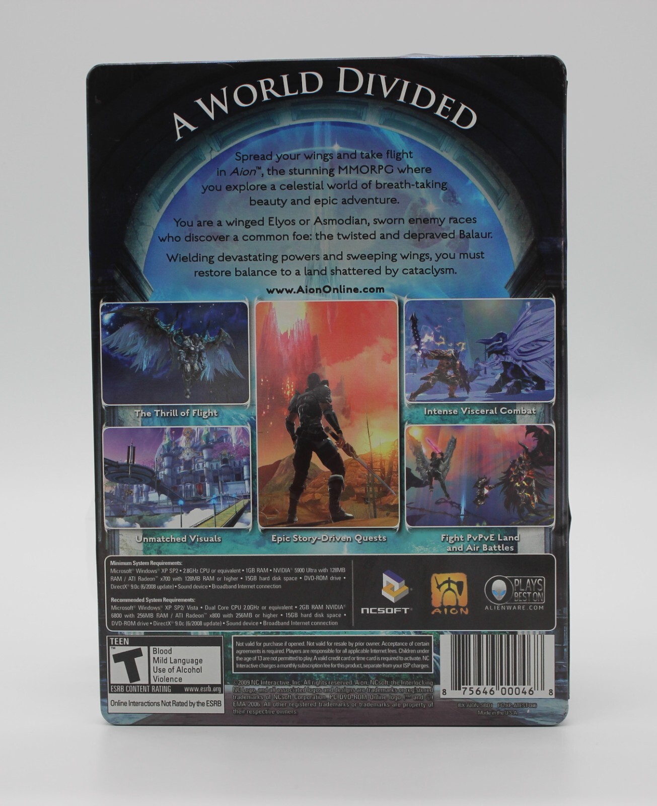 AION – A World Divided- PC Video Game – Steelbook Edition
