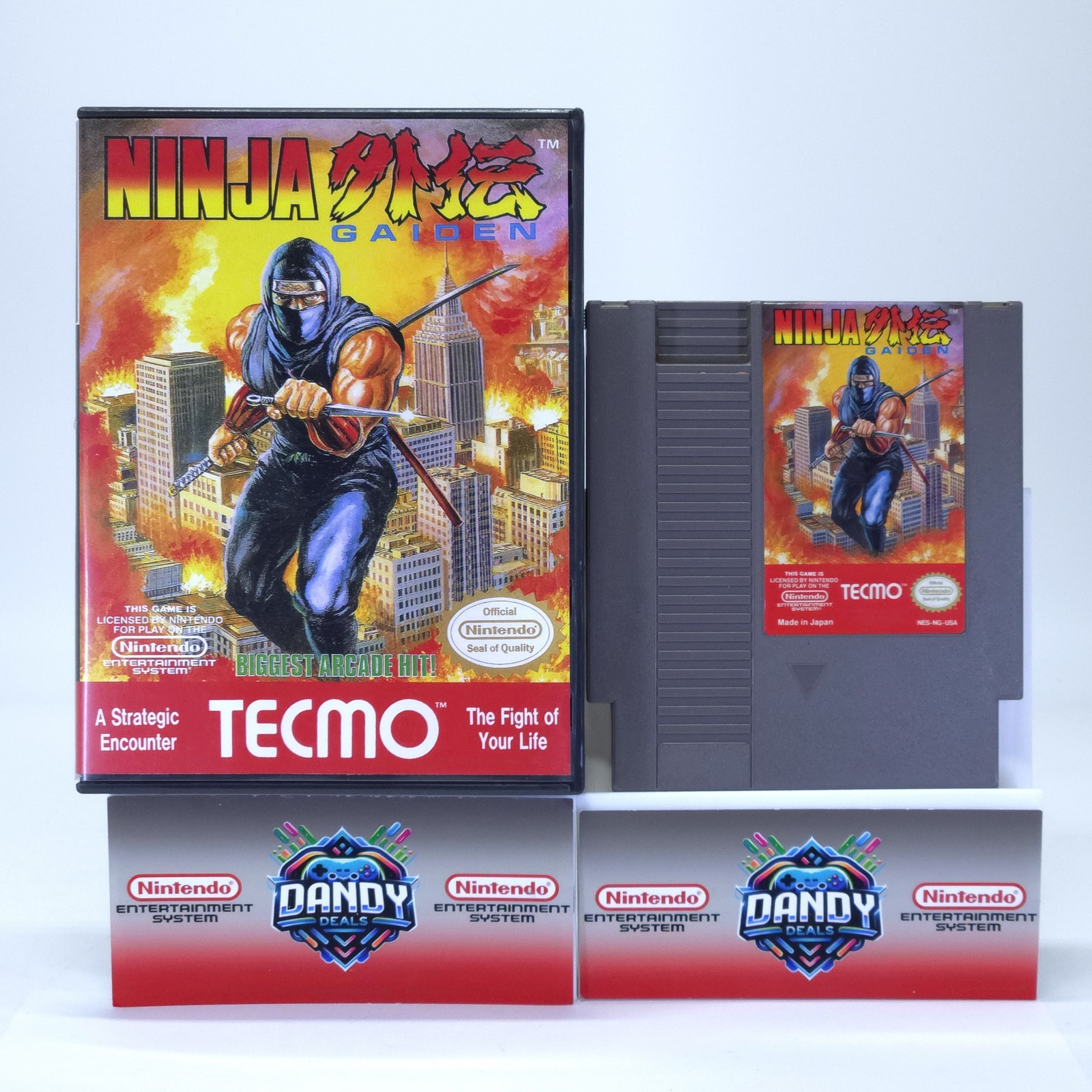 Ninja Gaiden W/ Replacement Case – Tested – NES