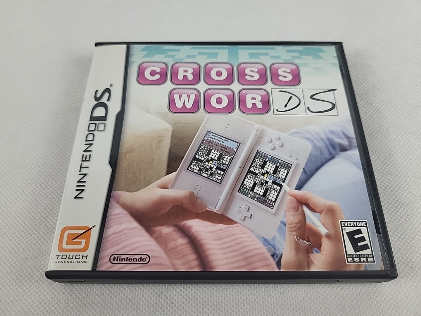 Crosswords DS (Nintendo DS, 2008) Complete W/ Manual Tested and Working