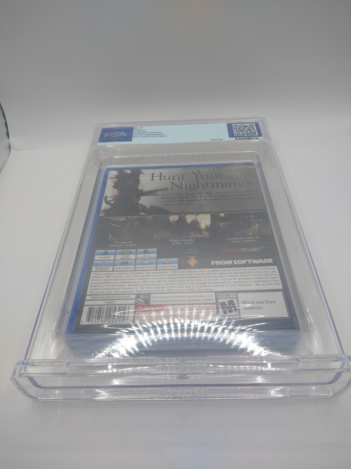 Bloodborne PlayStation 4 (PS4) [PSA 9.8 A+] WATA, From Software Sony [Brand New]