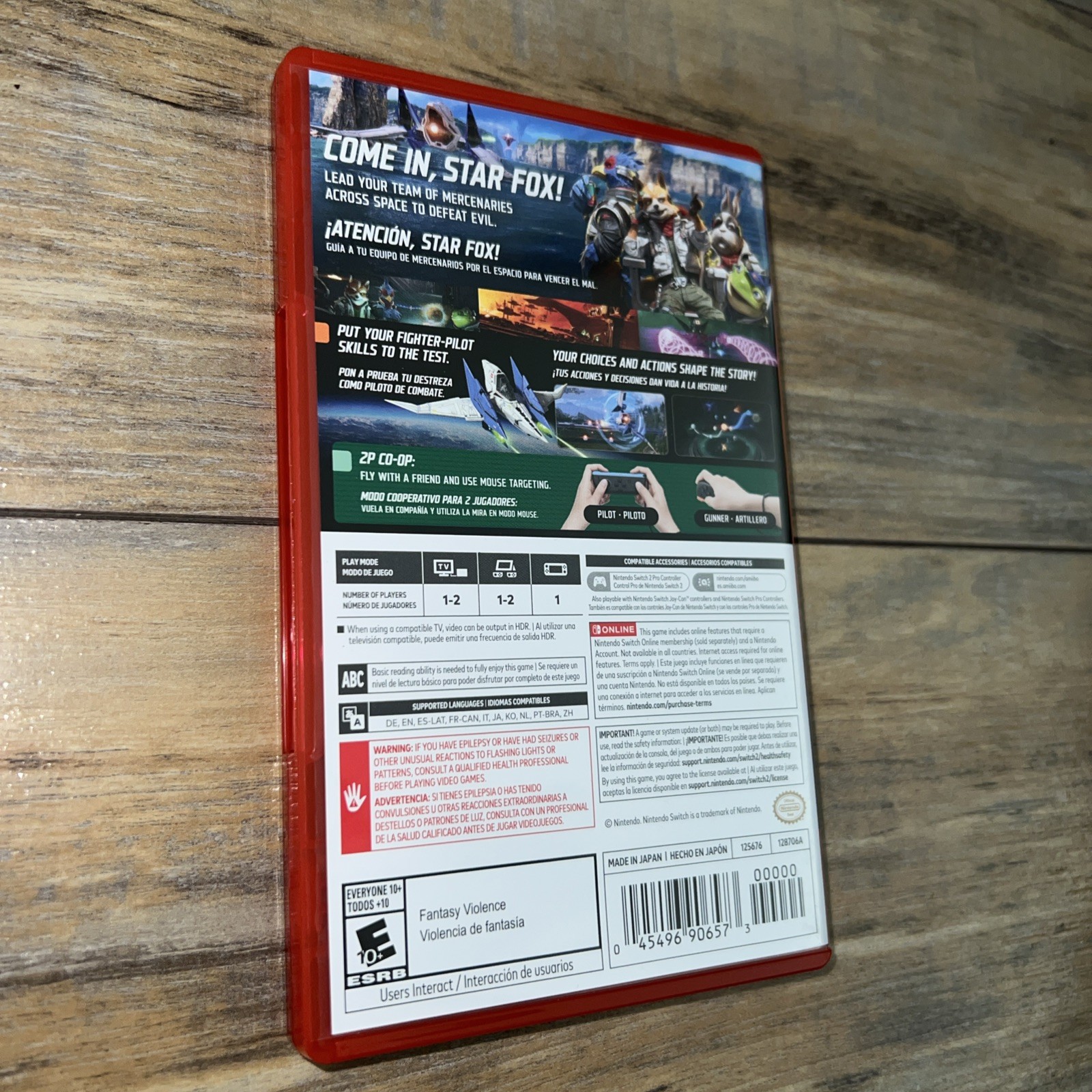 Star Fox (Nintendo Switch 2) CASE ONLY NO GAME