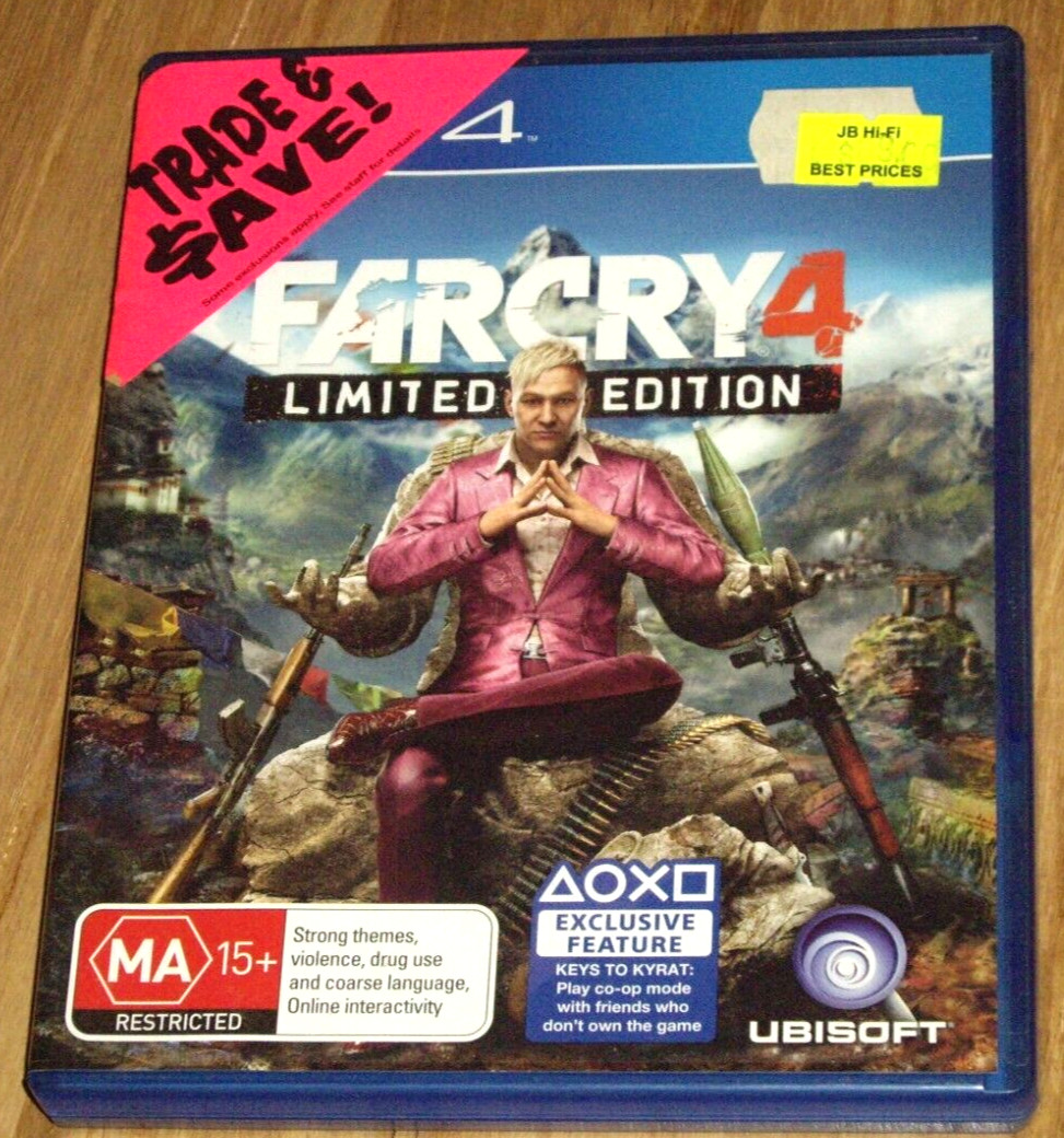OZ PS4 GAME- PAL ‘ FAR CRY 4 LIMITED EDITION ‘ 2014 EXC