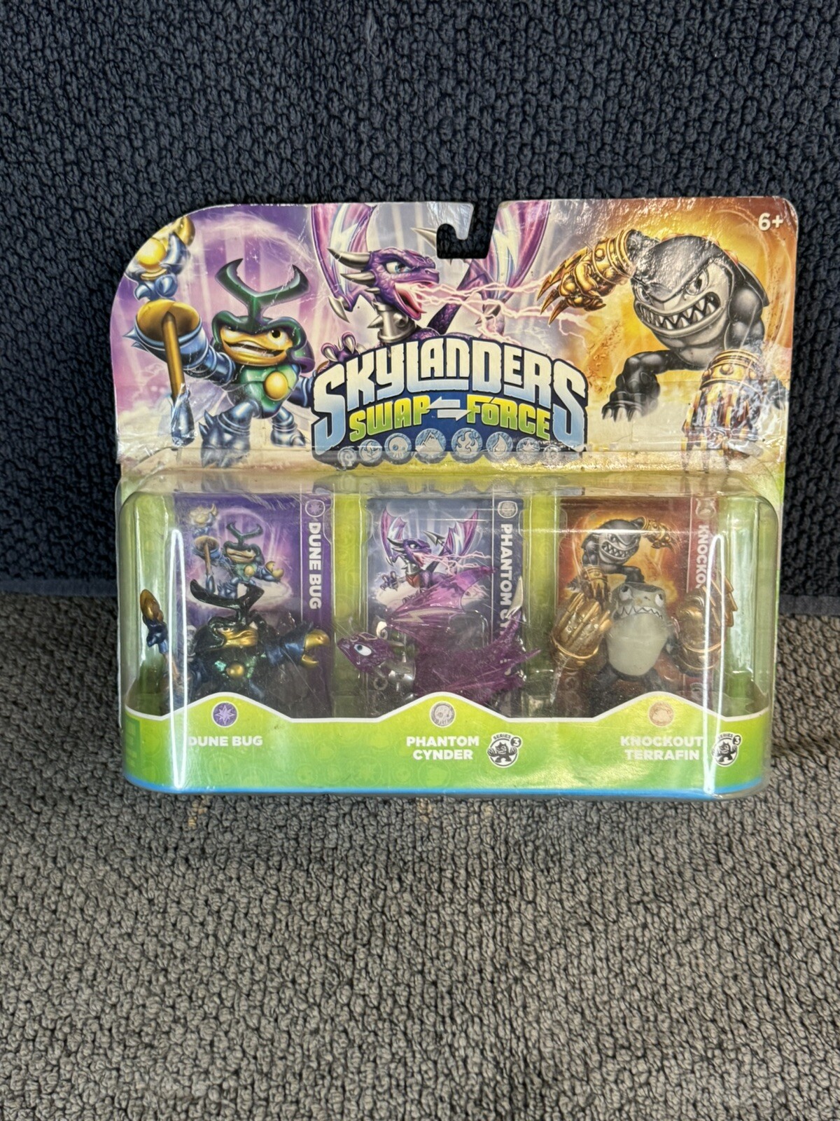 Skylanders SWAP Force 3 Pack: Dune Bug-Phantom Cynder-Knockout Terrafin *NEW*