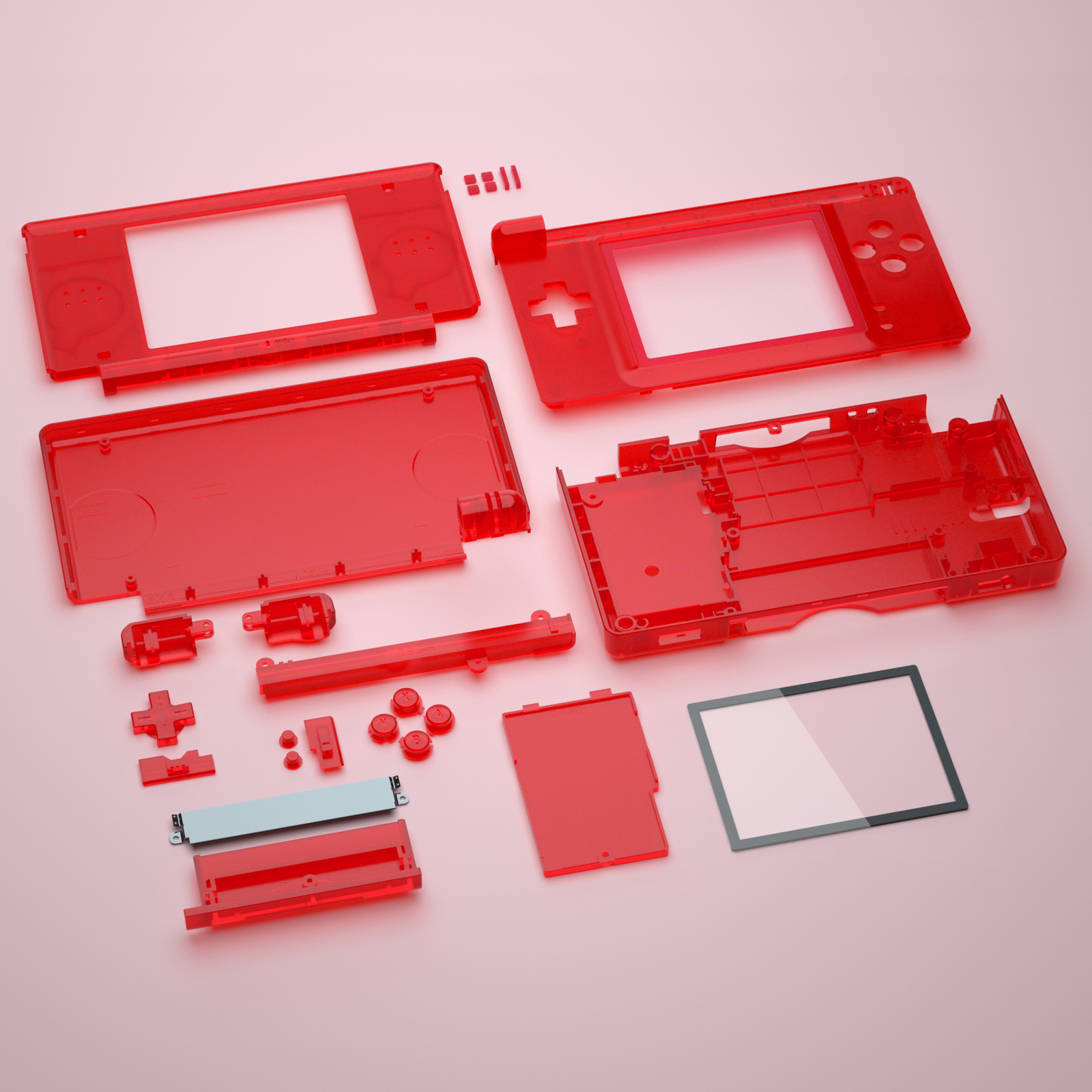Replacement Full Housing Shell Screen Lens w/ Buttons For Nintendo DS Lite NDSL