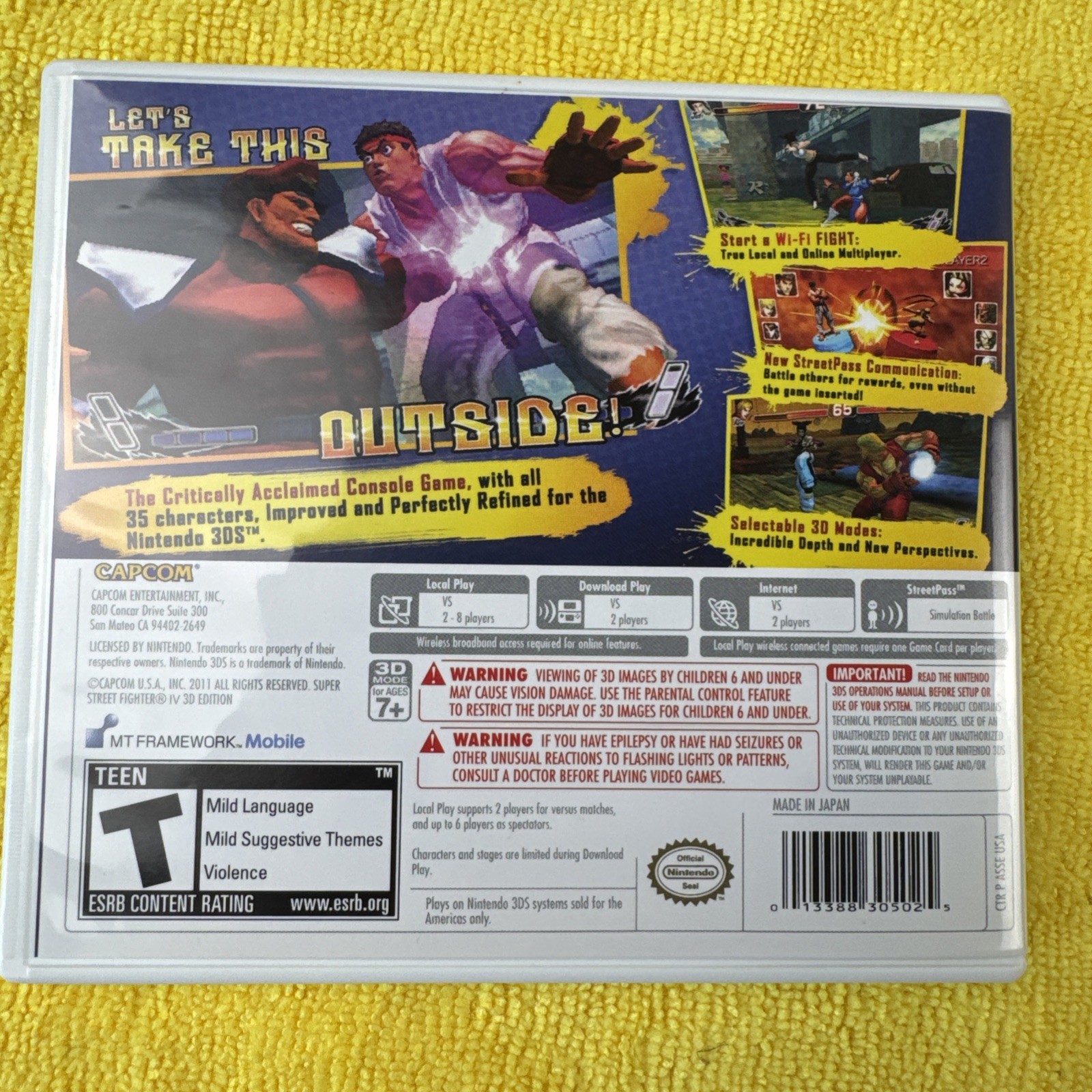 Super Street Fighter IV 3D Edition Nintendo 3DS – Complete