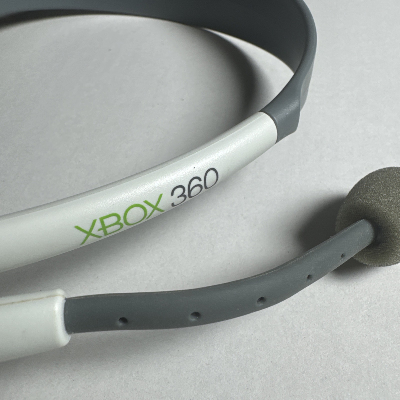 Microsoft XBOX 360 Live Headset White & Gray Headband Wired