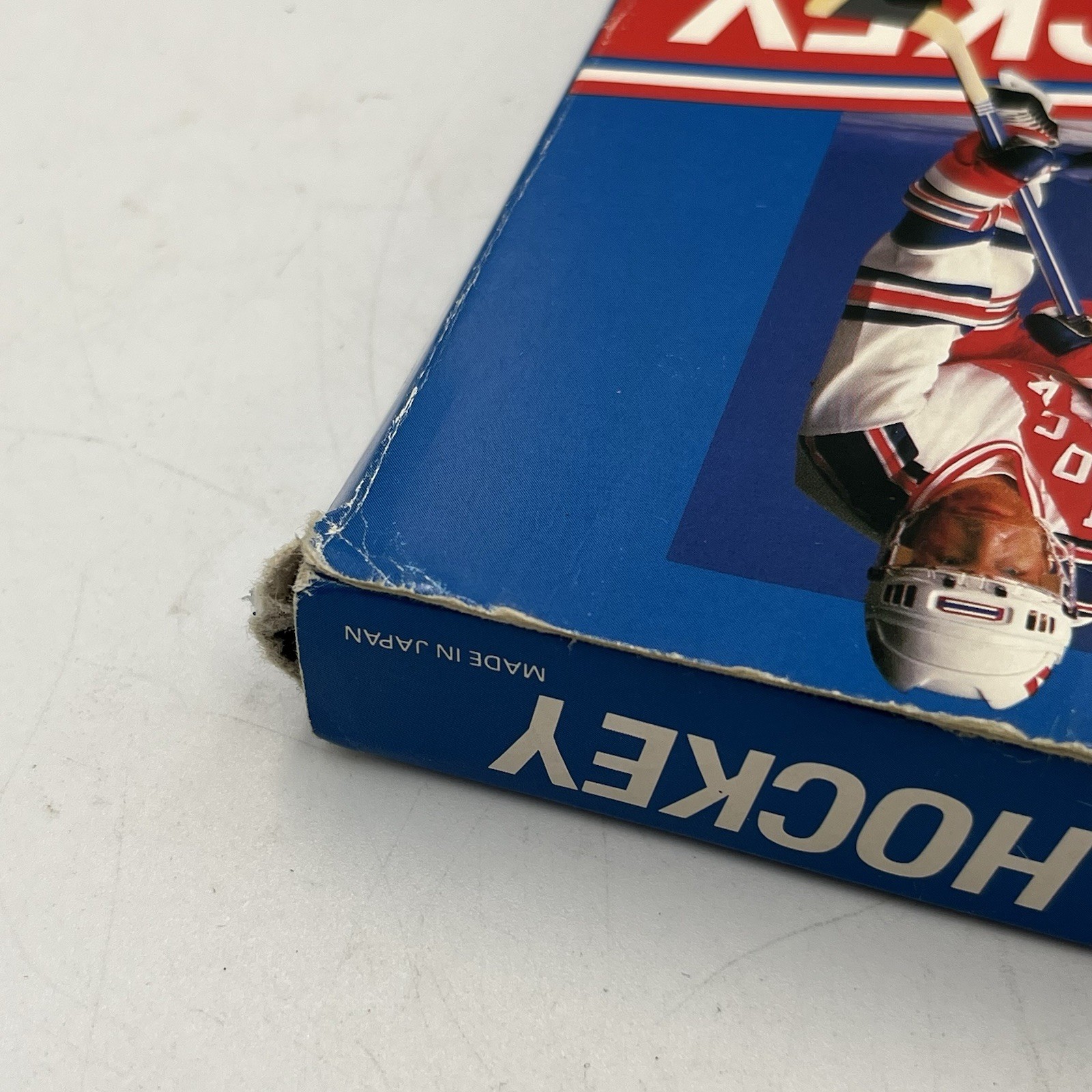 Original NES Nintendo ICE HOCKEY Game w/ Box Tested And Working