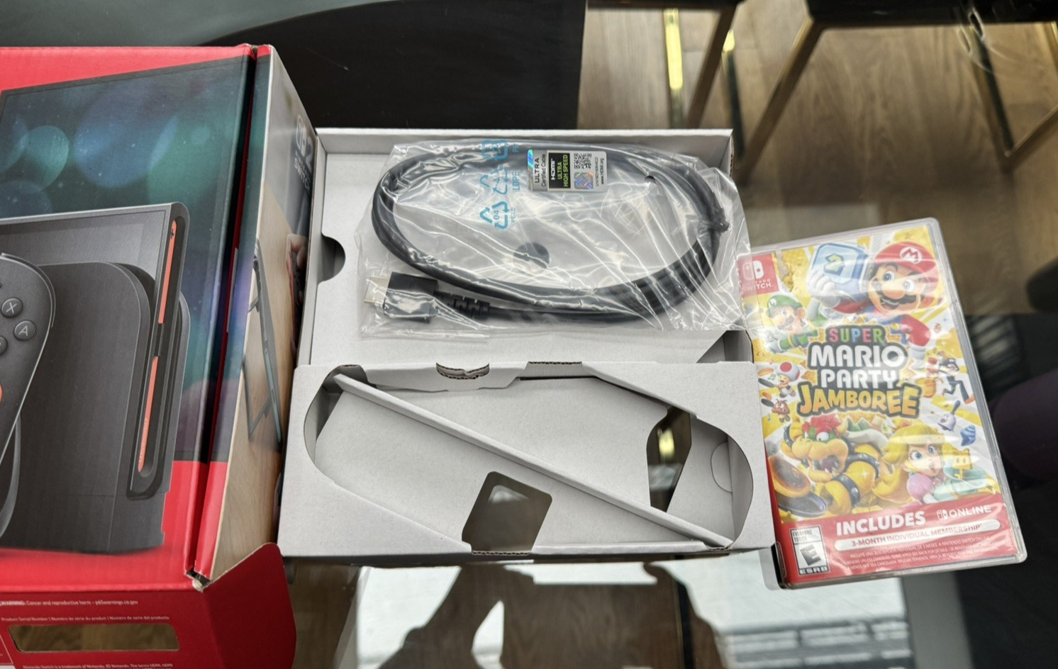 NINTENDO SWITCH 2 BUNDLE, NEW, 2 GAMES, MARIO JAMBOREE + SONIC X SHADOW