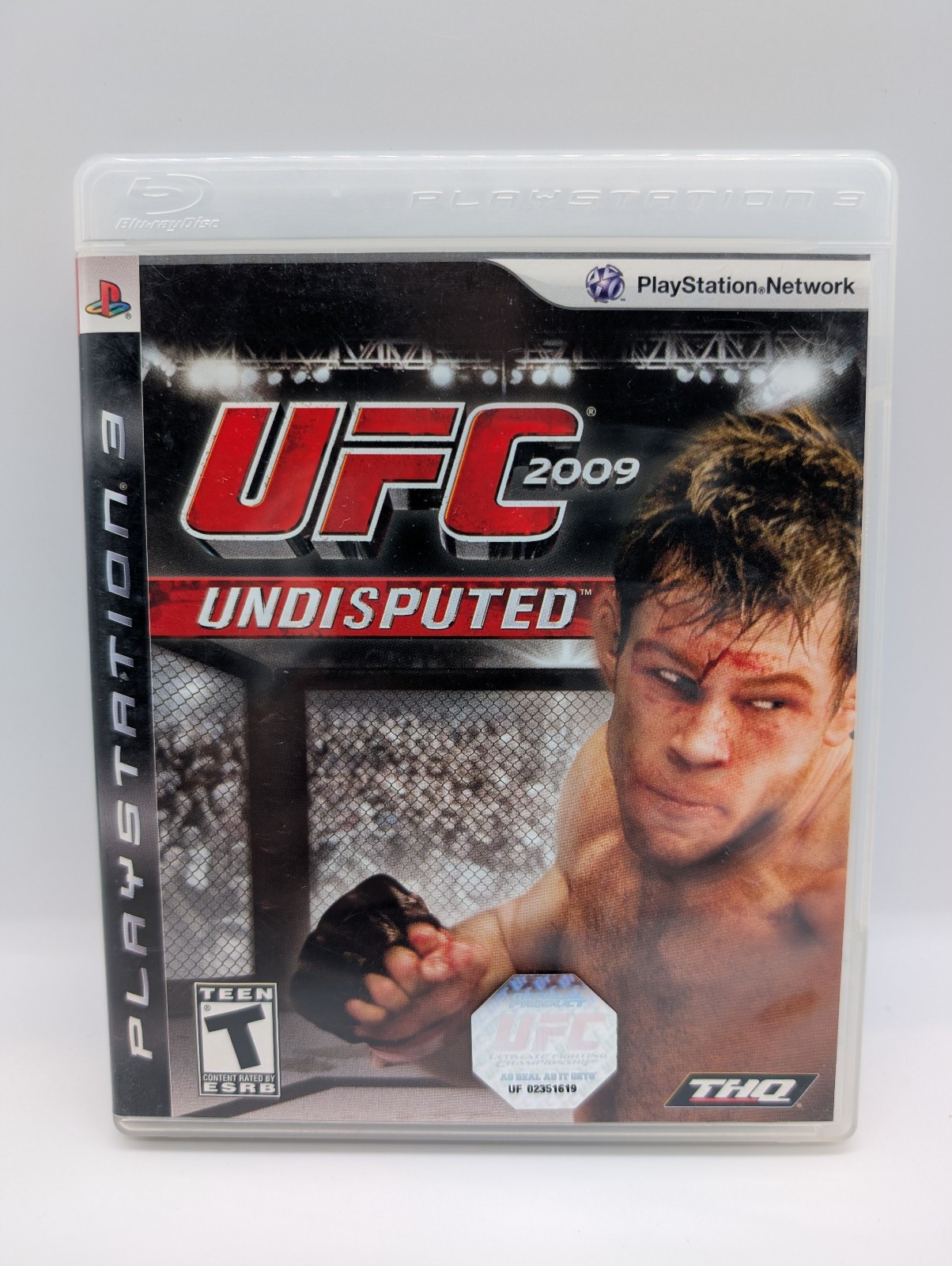 UFC Undisputed 2009 (PS3 PlayStation 3, 2009) W/MANUAL, WATERDAMAGE COVER BOTTOM