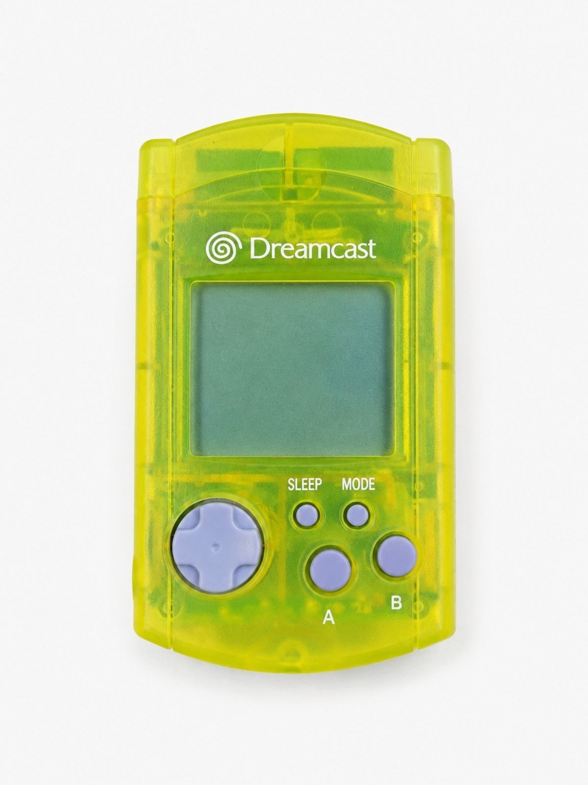 Sega Dreamcast Translucent Yellow Controller & VMU Working Same Day Shipping