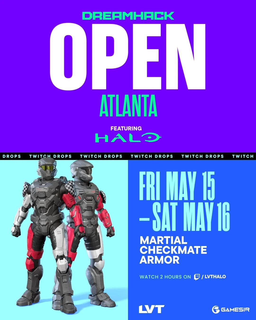 Halo Infinite – Dreamhack Atlanta – Martial Checkmate Armor + MORE – Twitch Drop