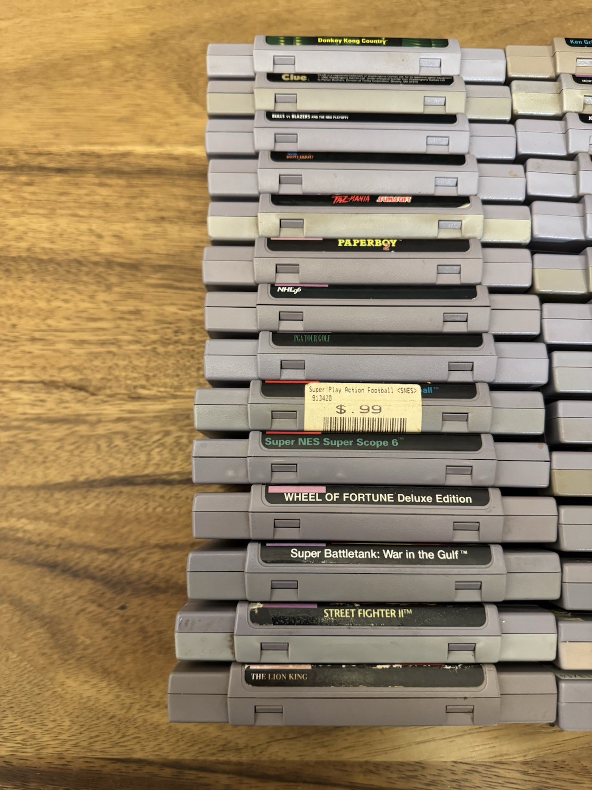 Super Nintendo SNES 28x Different Video Game Lot-Mortal Kombat-Donkey Kong-Clue