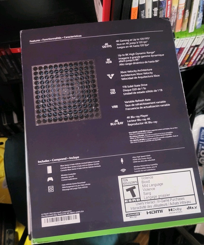 Xbox Series X Halo Infinite Limited Edition Console Box w Styrofoam inserts Only