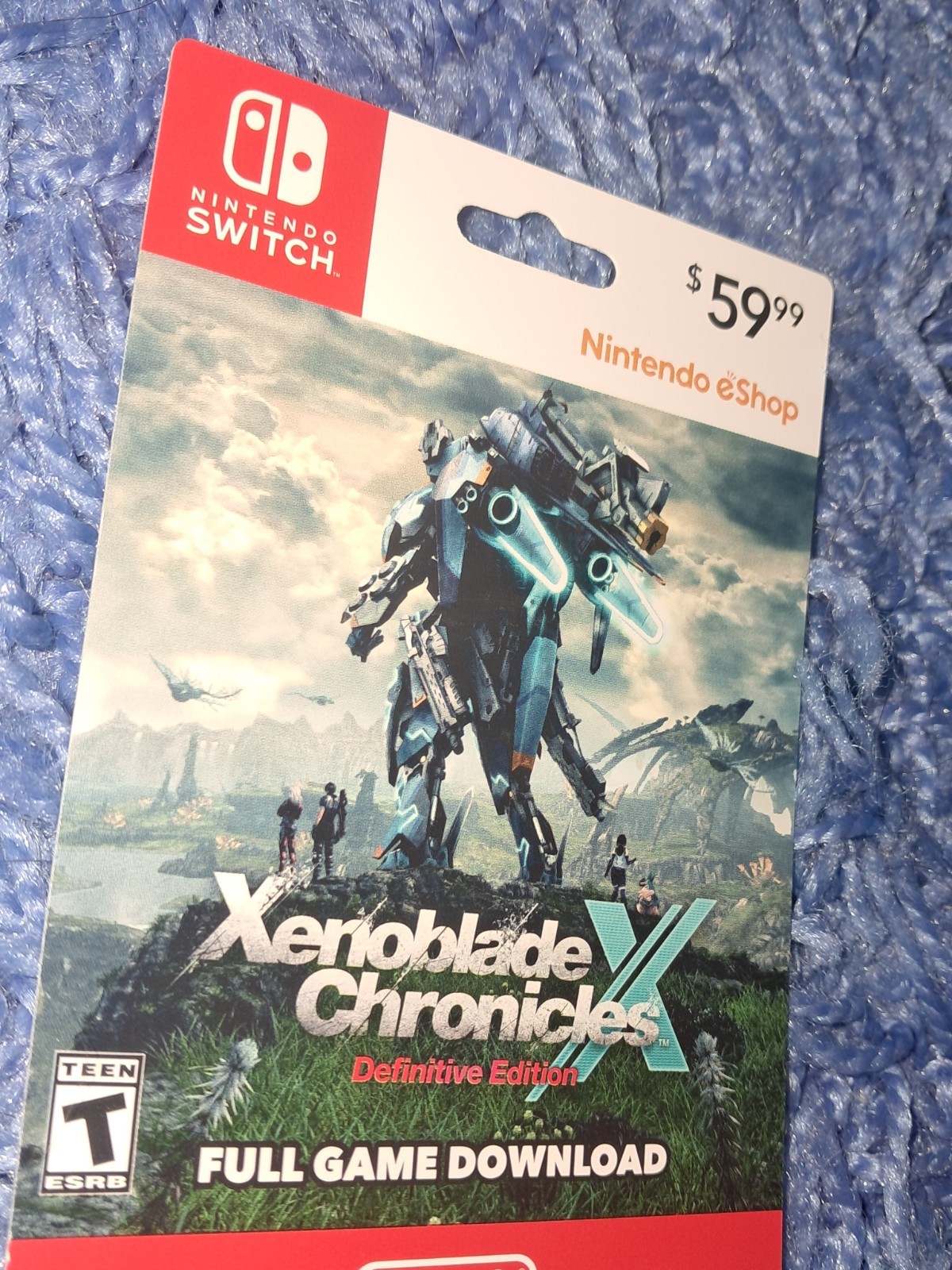 Xenoblade Chronicles X Definitive Edition Non-Redeemable Nintendo Switch No Game