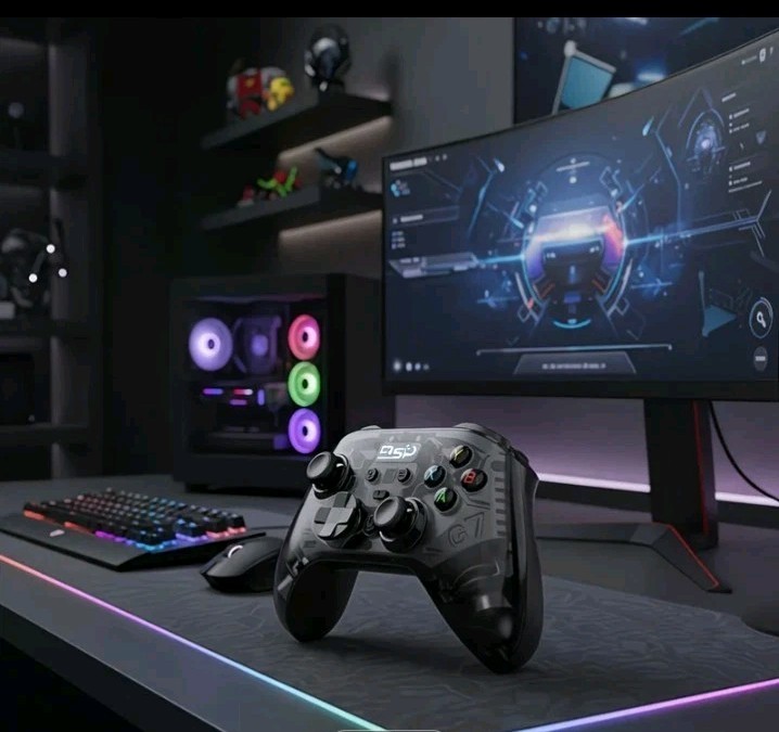 G7 Turbo Joystick Game Controller, 3 Connection Android Switch PC PS4 IOS