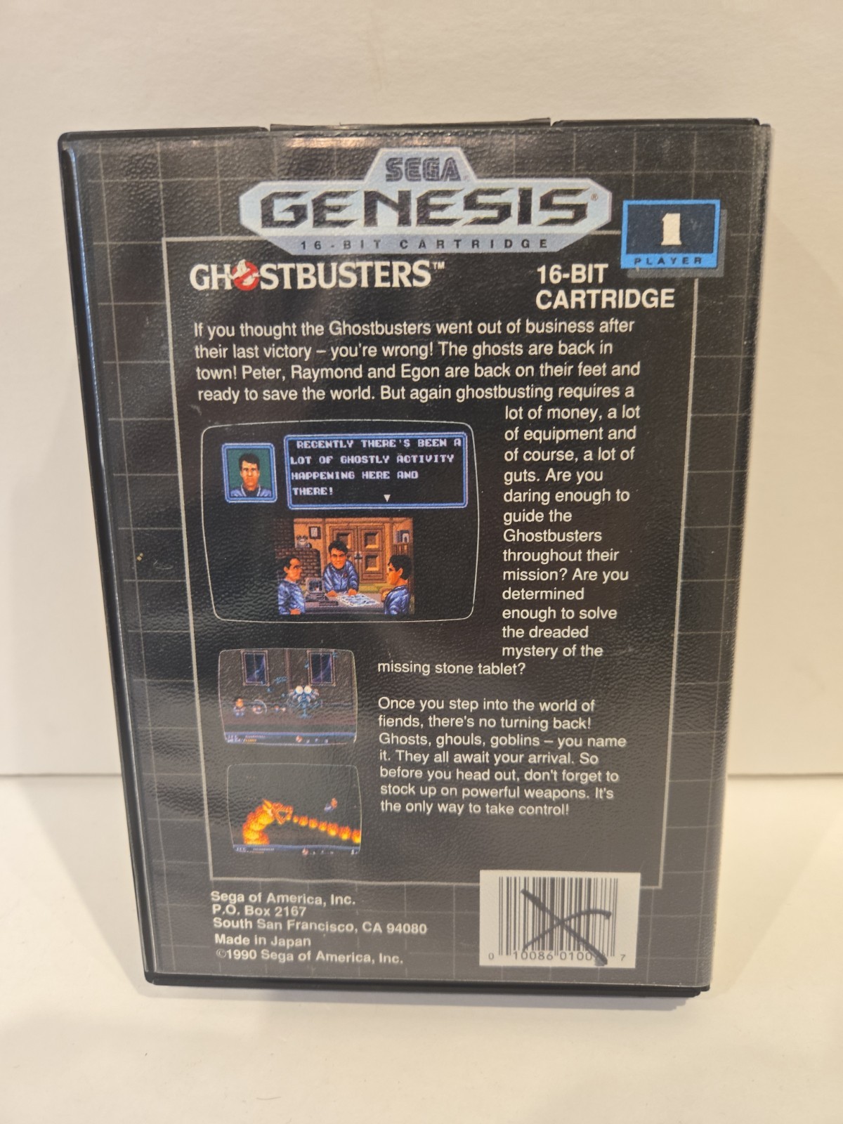 Ghostbusters (Sega Genesis, 1990) CIB Complete w/ Manual FREE SHIPPING