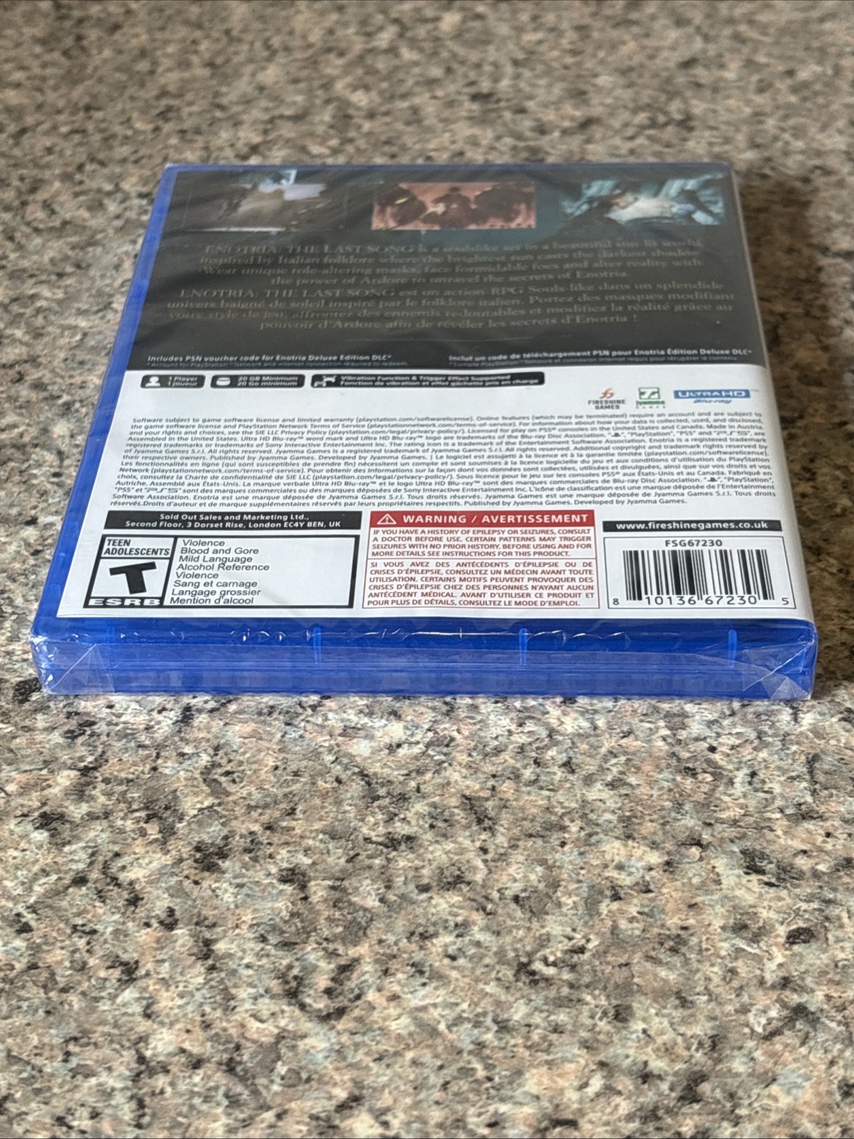 Enotria: The Last Song – Deluxe Edition (PS5) – RARE & Sold Out NA ESRB Copy!