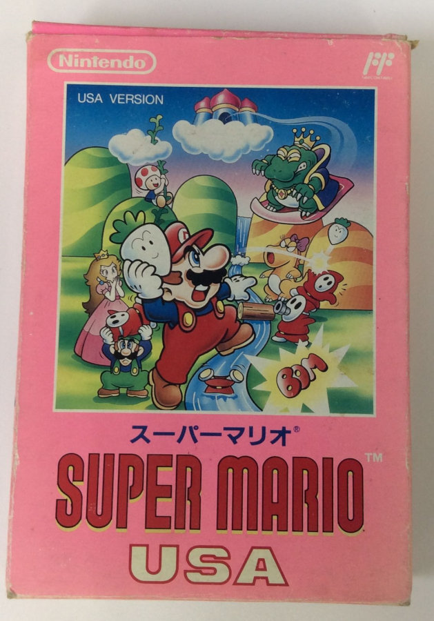 Nintendo Famicom FC Super Mario USA Japan Version w/ Box 7617 SP