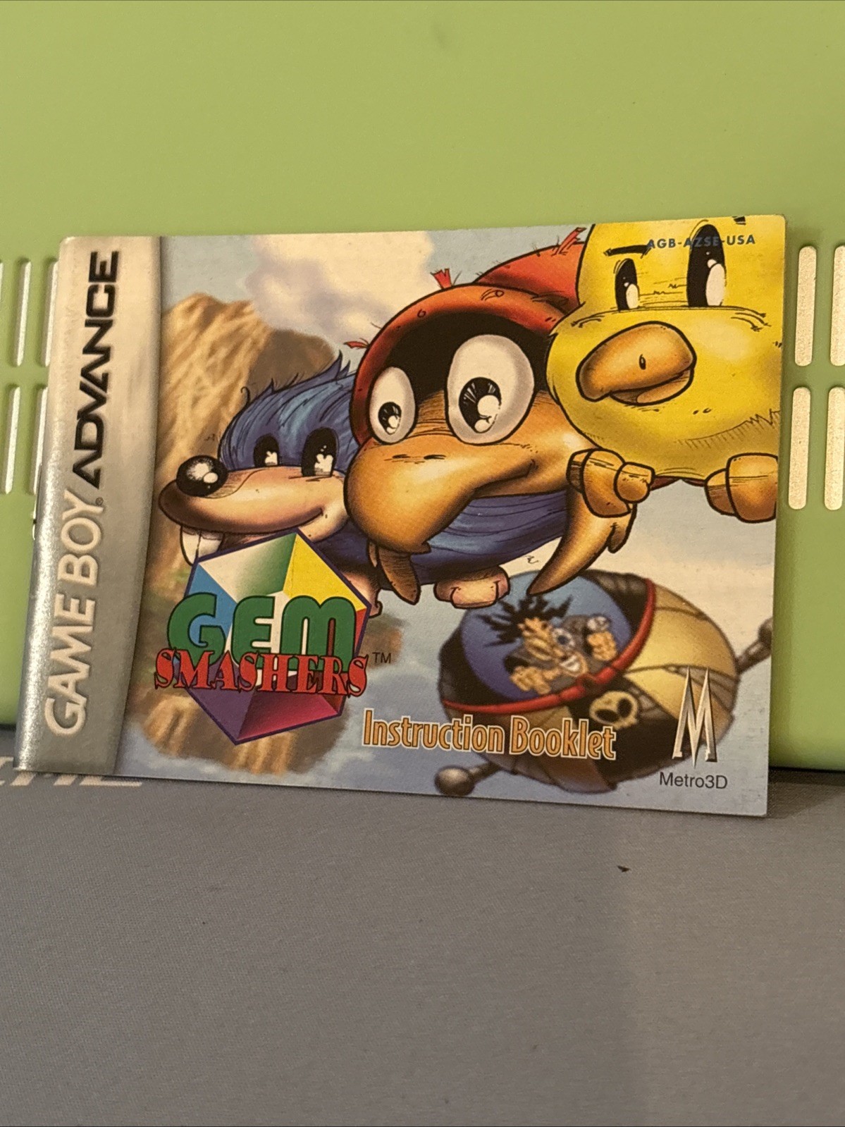 Gem Smashers Manual Booklet Nintendo Game Boy Advance GBA Authentic