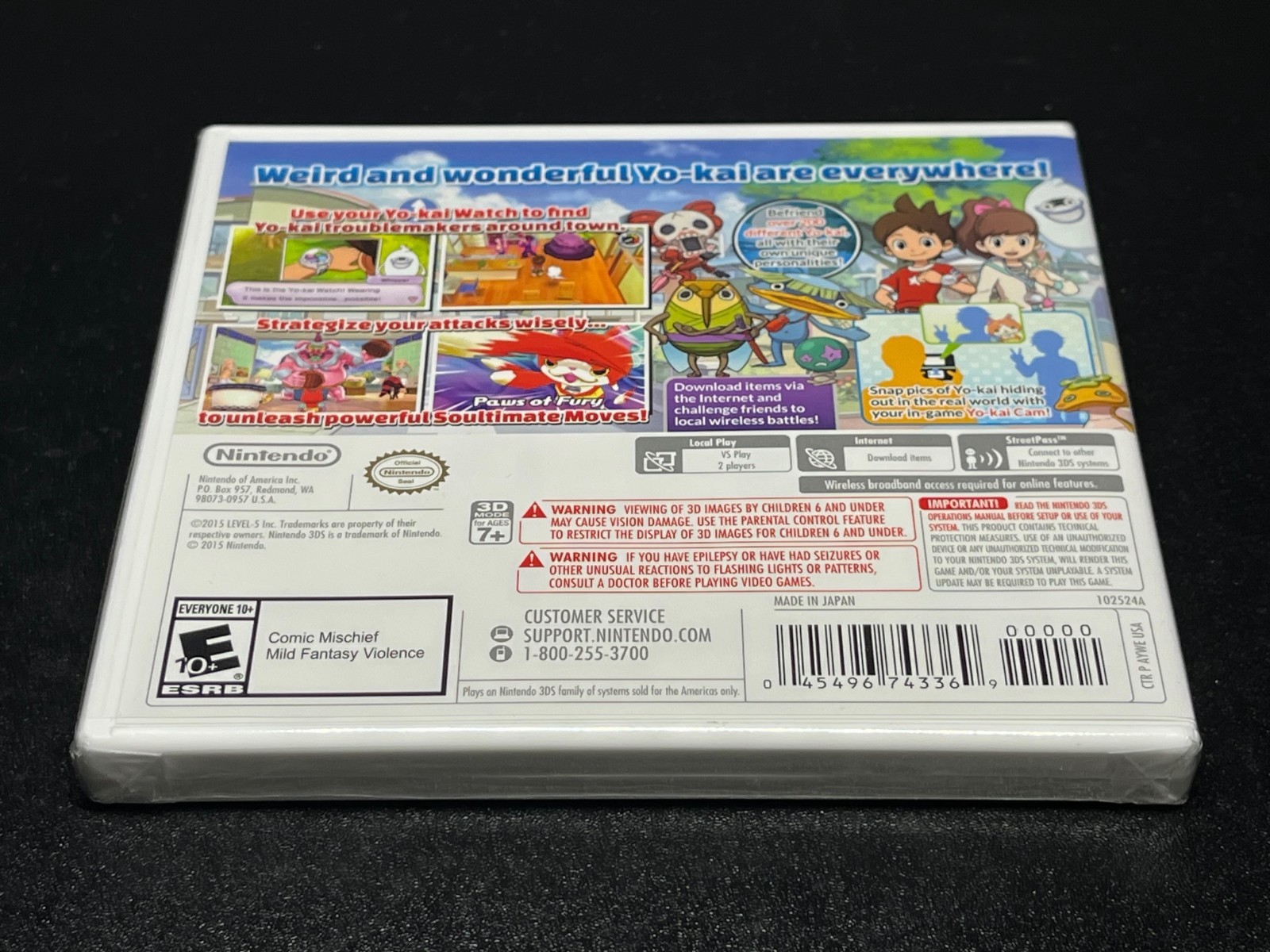 Yo-Kai Watch (Nintendo 3DS, 2015)🔥Fast Shipping🔥Factory Sealed