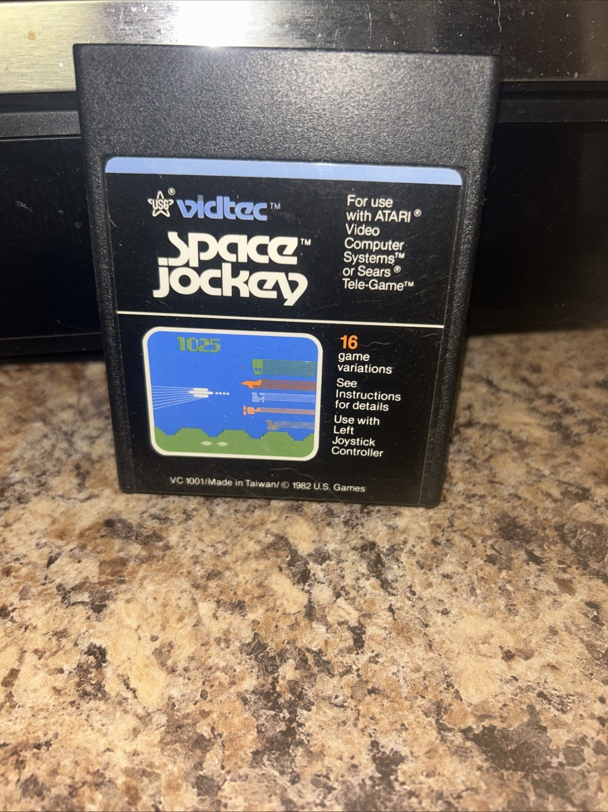Space Jockey Vidtec ATARI 2600 Video Game Cartridge Only 1982 – Tested Working