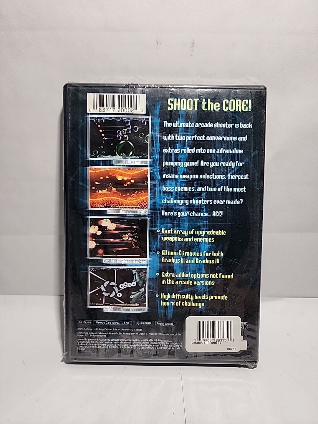 Gradius III and IV – Sony PlayStation 2 PS2- Unknown Sealed