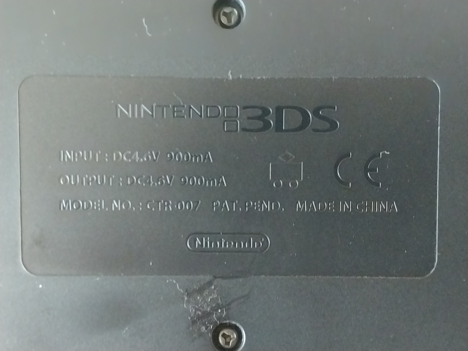 Official Genuine Nintendo 3DS Console System Base Stand CTR-007