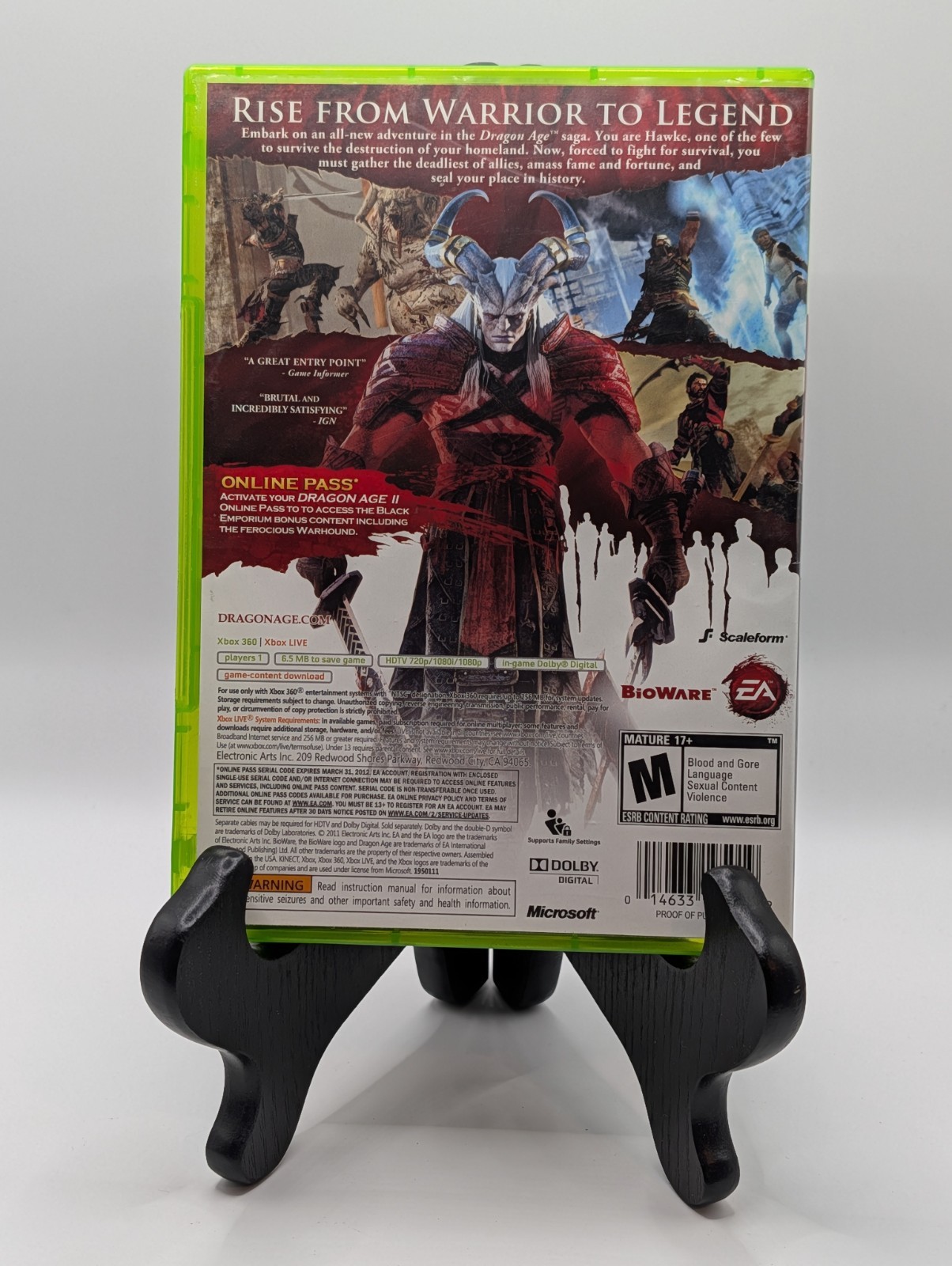 Dragon Age II 2 Microsoft Xbox 360 – Complete In Box