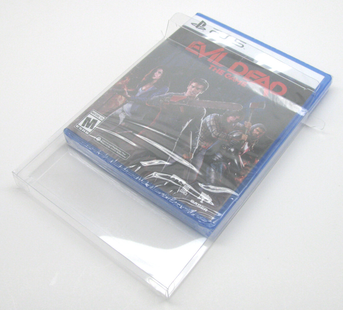 50X SONY PLAYSTATION PS5 CIB GAME – CLEAR PLASTIC PROTECTIVE BOX PROTECTORS CASE