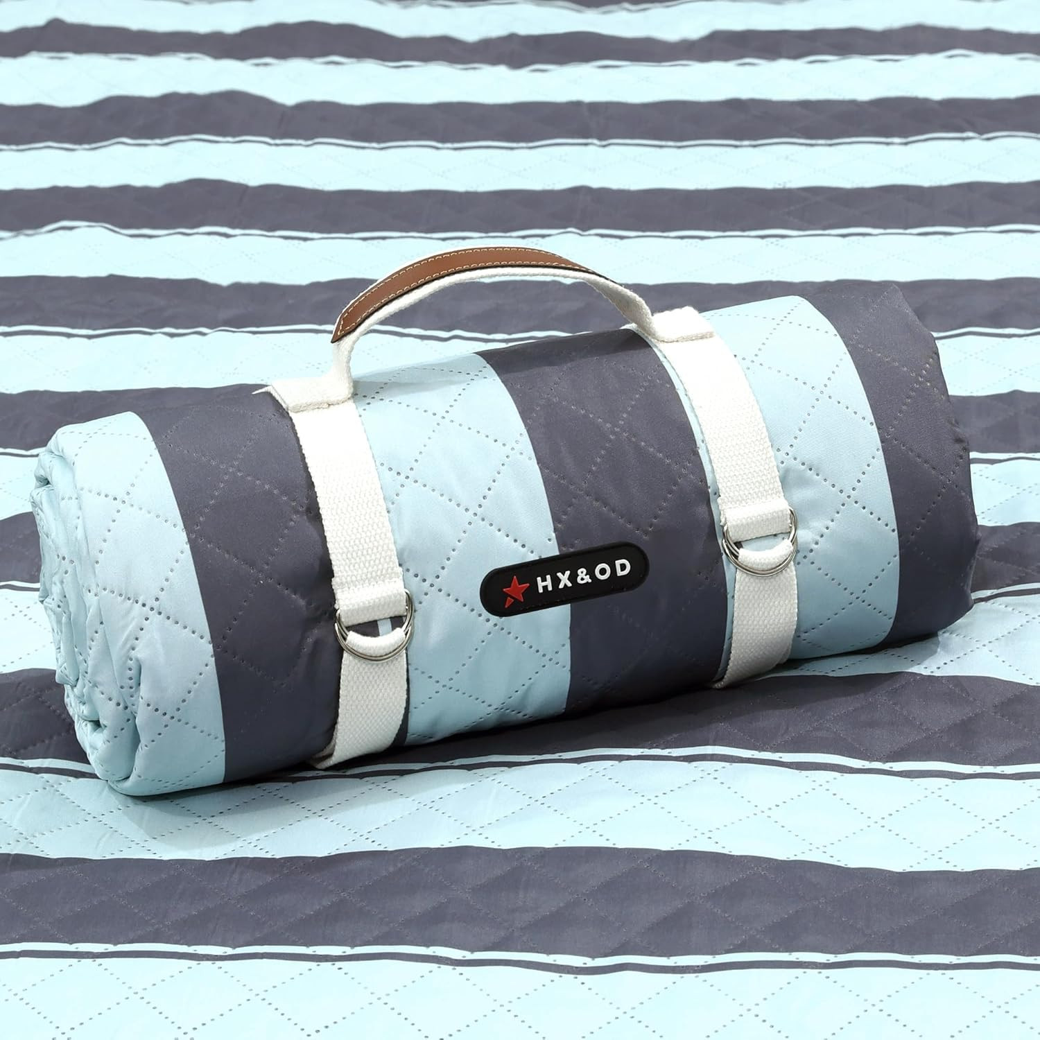 Extra Large Waterproof Picnic Blanket 80″x80″ with Carry Strap