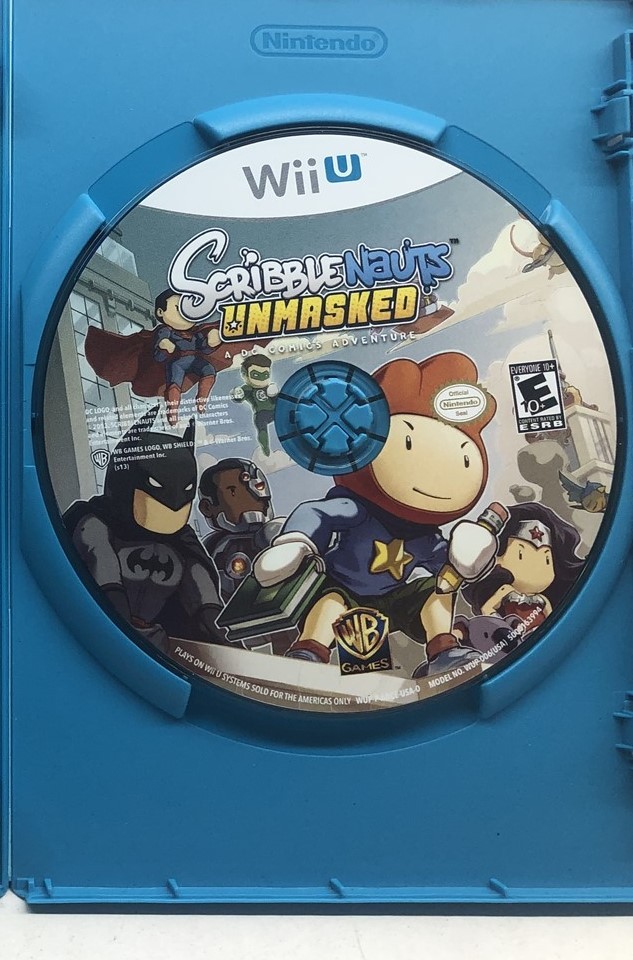 Scribblenauts Unmasked A DC Comics Adventure (Wii U 2013) Clean Tested Working