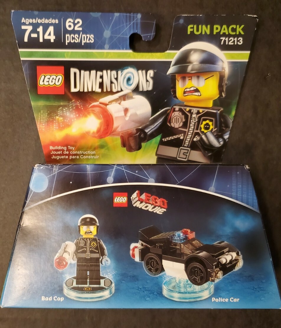 Lego Dimensions Lego Movie Bad Cop & Police Car Fun Pack 71213 New 62 pieces